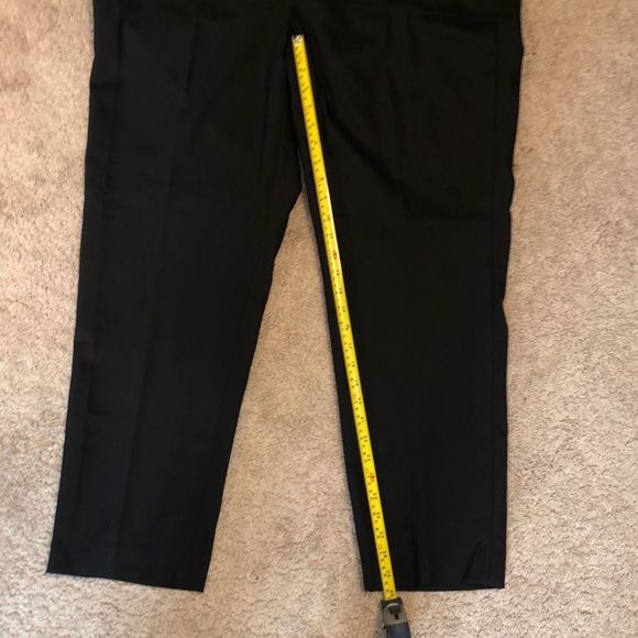 Chaps NWT Perfectly Polished Super Stretch Icon Polo Black Pants, Sz 20W, MP $65 - Picture 10 of 10